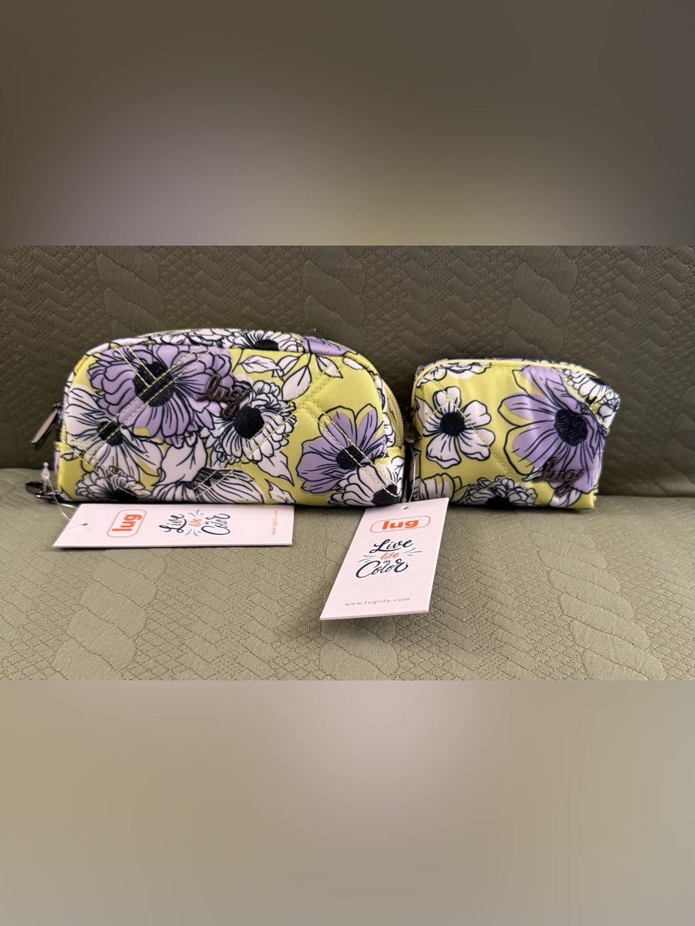 Lug Bob Sled XL and Choo Choo Mini Set Gardenia Green NWT
